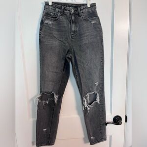 American Eagle Outfitters Gray Ankle Cropped Jeans